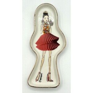 Santa Barbara Design Studio Lili + Delilah Shaped Ceramic Trinket Tray Birthday‎